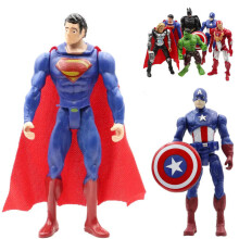 6Pcs Marvel Playset Superhero Action Figure Superman Iron-Man Batman Hulk Thor Toys Collectibles Fans Gift