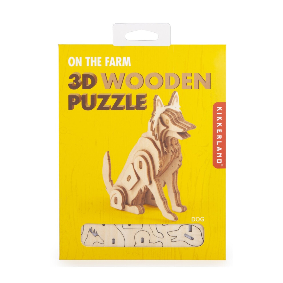 Photos - Jigsaw Puzzle / Mosaic Kikkerland 3D Puzzle For Kids Craft Kits Farm Animal Gift For Boys Dog Model Toys 
