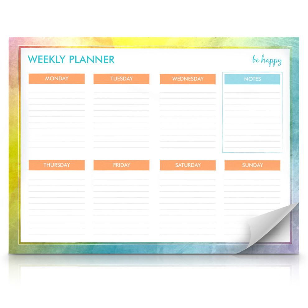 Weekly and Daily Planner - Full Year Planning | 52 Sheet Flip Pad