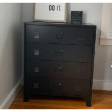 Metal Chest Drawers Vintage Industrial Storage Sideboard Retro Side Cabinet