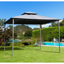 Outdoor Gazebo Canopy Metal Patio Marquee Awning Sun Shade Tent Structure