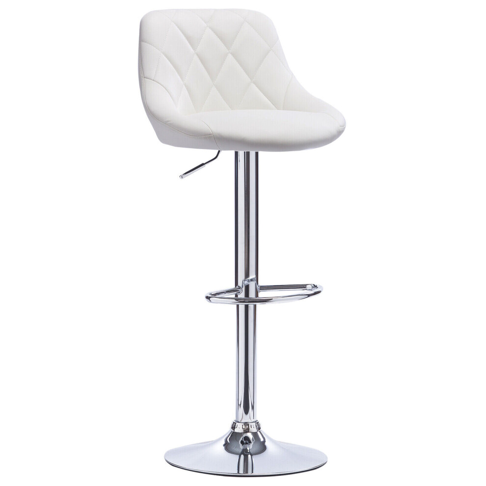 (WHITE) MOF Single Bar Stool swivel height adjustable bar stool Style B108