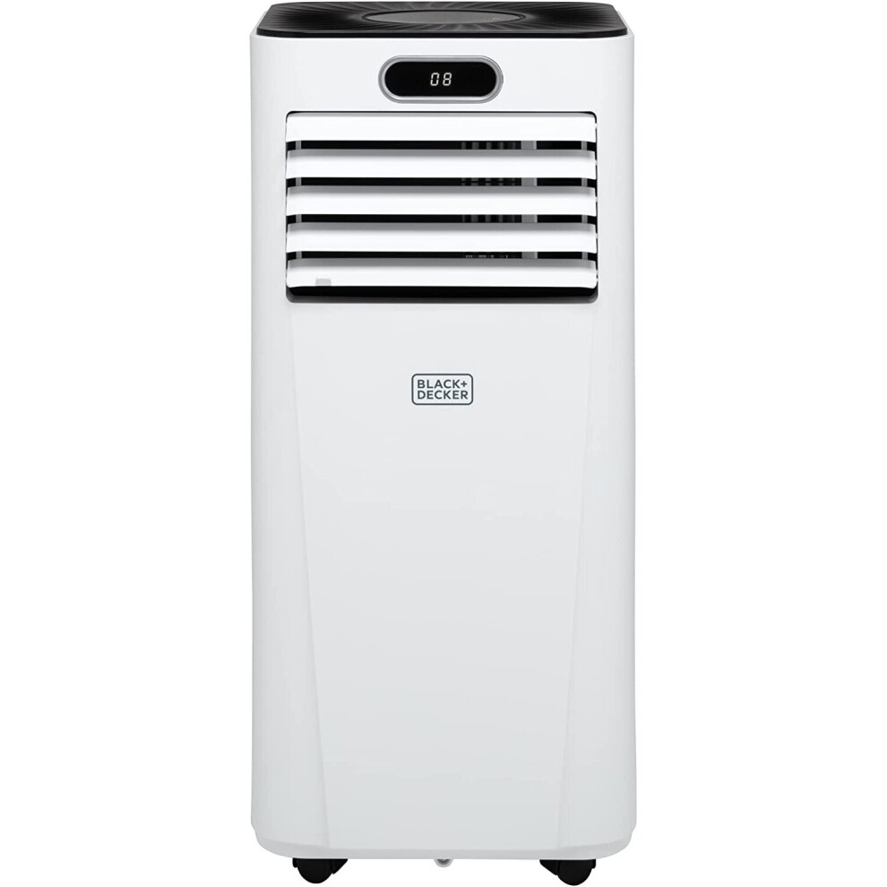BLACK+DECKER BXAC40023GB 5000 BTU Portable 3-in-1 Smart Air Conditioner, Dehumidifier, Cooling Fan, Sleep Mode, 24 Hour Timer, Remote Control, White