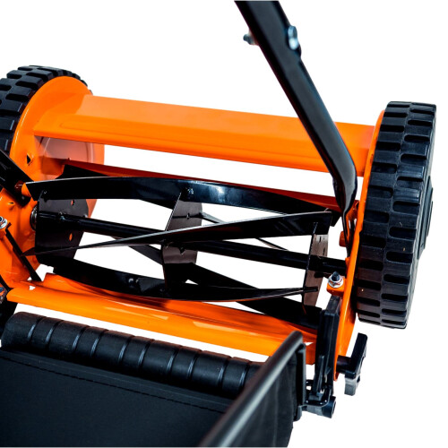 Hand Push Cylinder Lawn Mower Manual 30cm Width with Grass Collector eSkde 2