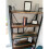 Tall Industrial Bookcase Vintage Rustic Metal Display Cabinet Solid Wood Shelf Unit 2