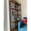 Tall Industrial Bookcase Vintage Rustic Metal Display Cabinet Solid Wood Shelf Unit 3