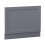 (700mm End Bath Panel) Aquariss Traditional Bath Panel Matte Grey MDF Adjustable Height 1