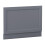 (750mm End Bath Panel) Aquariss Traditional Bath Panel Matte Grey MDF Adjustable Height 1