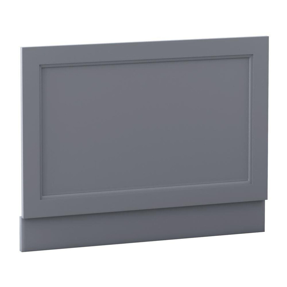 (750Mm End Bath Panel) Aquariss Traditional Bath Panel Matte Grey Mdf Adjustable Height 5056391950153