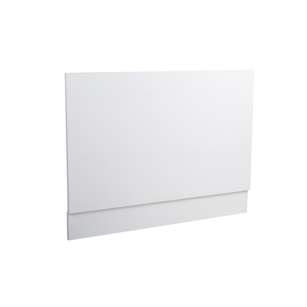 (750Mm End Panel) Aquariss Gloss White Wood Mdf Shower Bath Panel 5055653242722