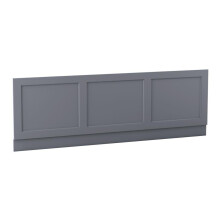 (1700mm Front Side Bath Panel) Aquariss Traditional Bath Panel Matte Grey MDF Adjustable Height