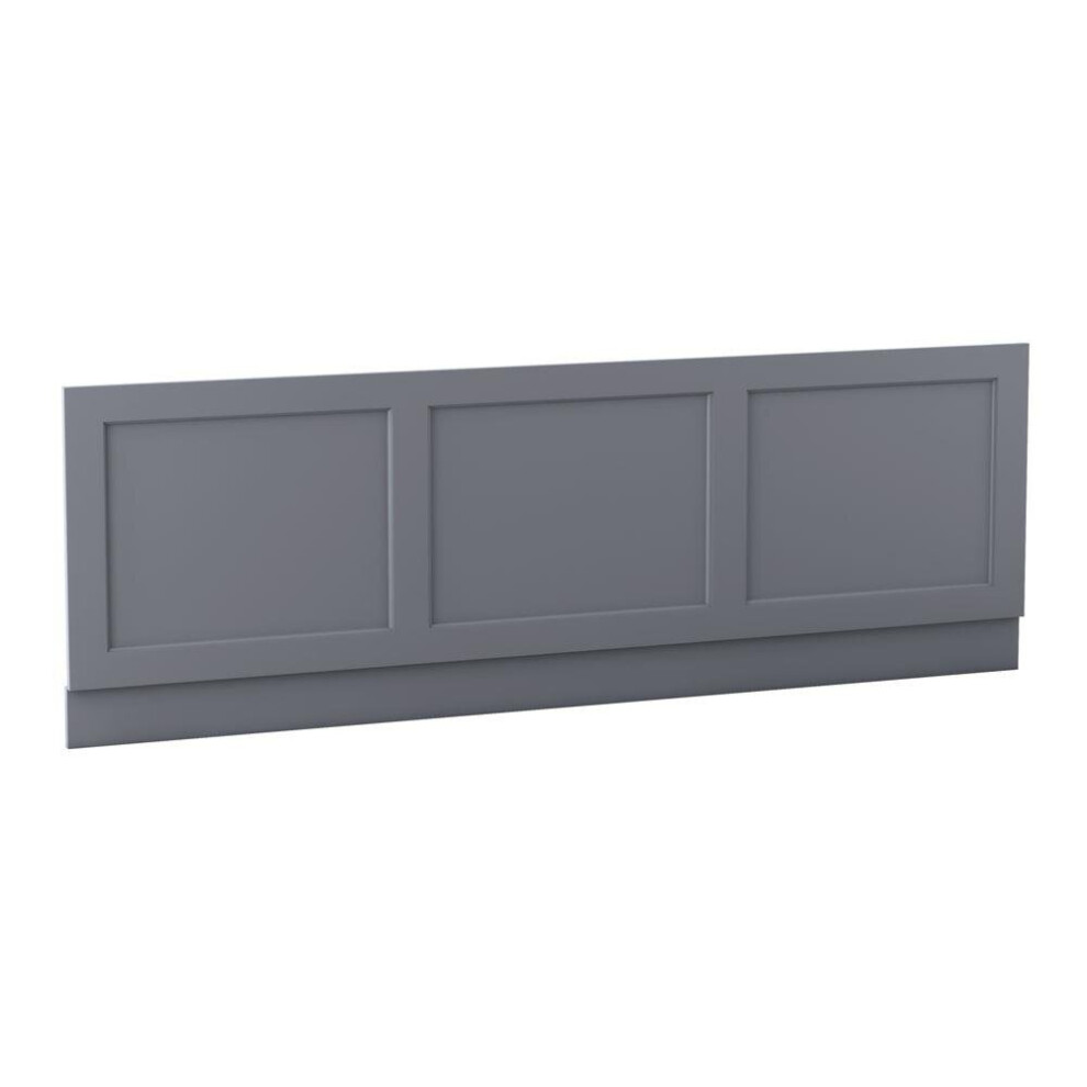 (1700Mm Front Side Bath Panel) Aquariss Traditional Bath Panel Matte Grey Mdf Adjustable Height 5063021969461