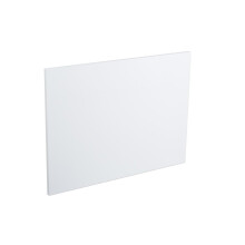 (700mm L Shape End Panel) Aquariss Gloss White Wood MDF Shower Bath Panel