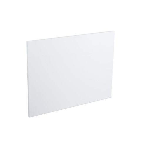 (700mm L Shape End Panel) Aquariss Gloss White Wood MDF Shower Bath Panel