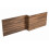 (1700mm L Shape Front Panel) Aquariss Walnut Effect Wood Bath Panel 1