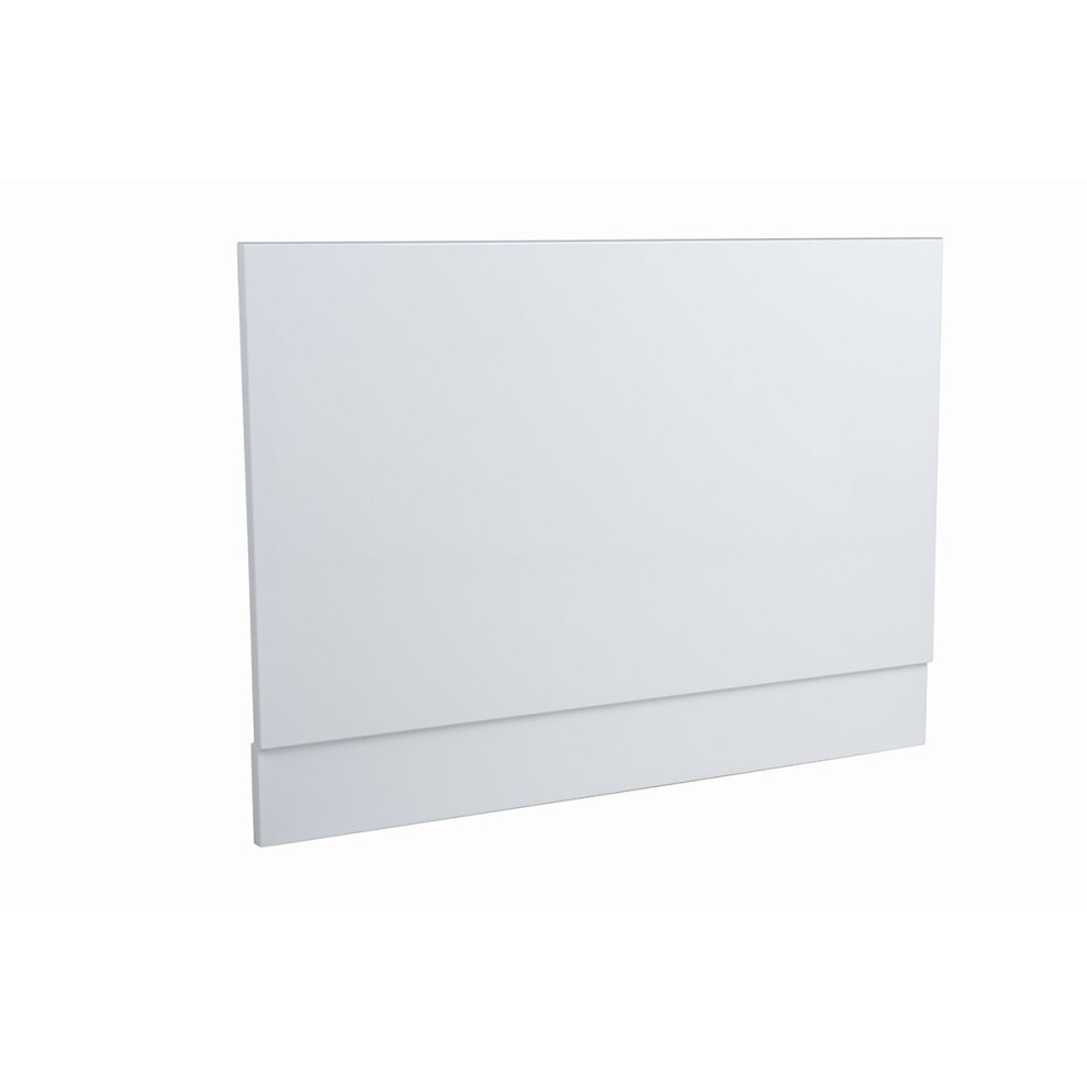 (800Mm End Panel) Aquariss Gloss White Wood Mdf Shower Bath Panel 5055653242739