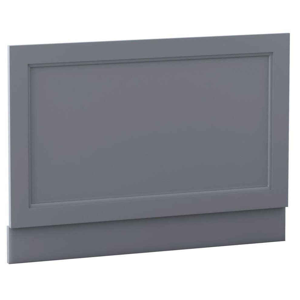 (800Mm End Bath Panel) Aquariss Traditional Bath Panel Matte Grey Mdf Adjustable Height 5056391950160