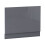 (700mm End Panel) Aquariss Bathroom Gloss Grey Moisture Resistant Wooden Adjustable Height Bath Panel 1