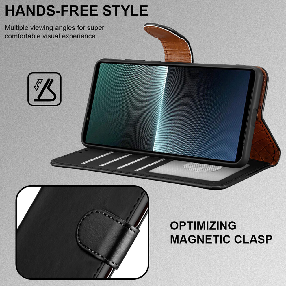 black--sony-xperia-1v-case-leather-wallet-phone-cover