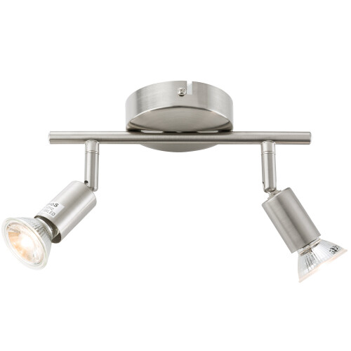AREBOS AREBOS LED 6W Retro Ceiling Spotlight Lamp Hallway Light Chrome 2-light Spot