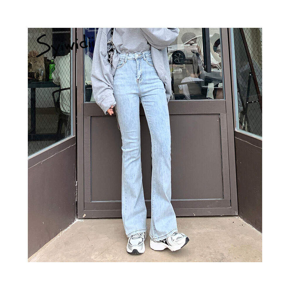 Vintage High Waisted Denim Joggers For Women Syiwidii Streetwear