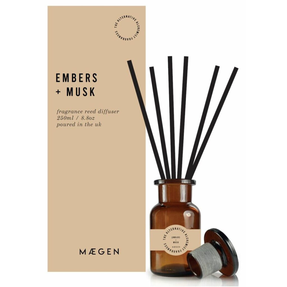 Maegen Alchemist Range Reed Diffuser - Embers & Musk