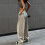 Autumn Women's Style Solid Drawstring Waist Casual Overalls 3