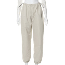 Autumn Women's Style Solid Drawstring Waist Casual Overalls