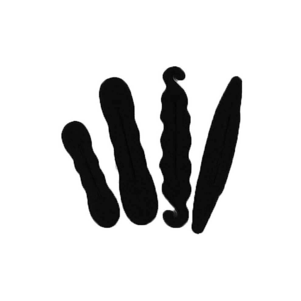 4pcs/set Hair Styling Magic Sponge Clip Foam Bun Curler Hairstyle Twist Maker Tool Styling Hair Accessories