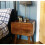 Scandinavian Bedside Table Modern Cabinet Vintage Nordic Storage Drawer Solid Wood Unit 5