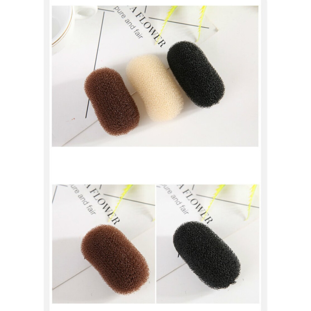 Unisex Black Magic Bun Hair Base Bump Hairpin Ventilation Hair Tool Sponge Braider Hair Maker Styling Twist Styling Insert Braiders Tool