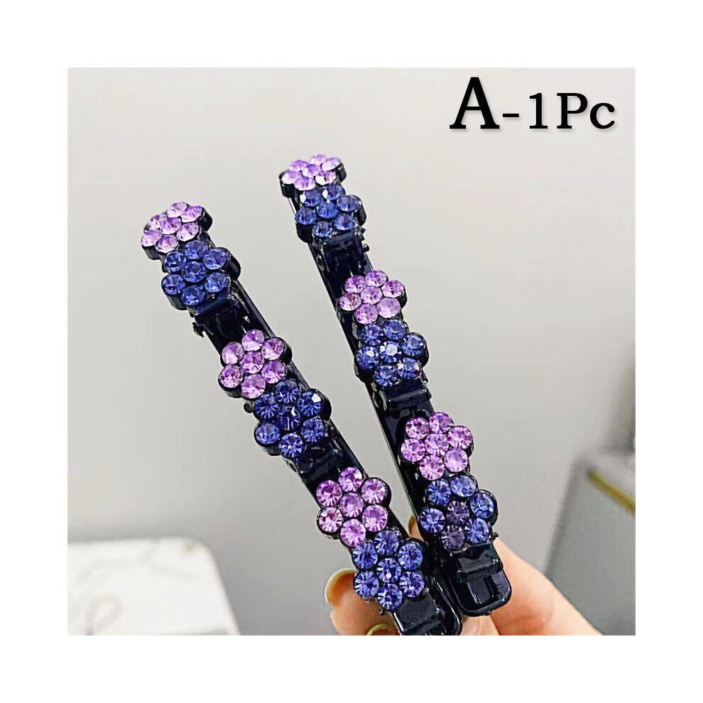 1PC Women Pearls Flower Braid Hairpins Bangs Hold Barrettes Sweet Hair Clips Decorate Headband Hair Accessories-image-OPC-PBQN9SG-NEW