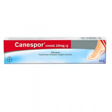 Canespor crema, 10mg/g, 20 g, treatment of cutaneous fungal infections