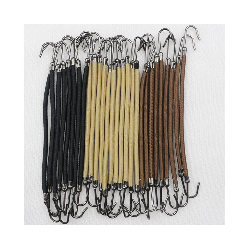 5pcs/lot Elastic Clips Bows Hair Accessories Girls Bands Gum With Hook Ponytail Holder Bungee Hair Thick Hair Headwear-image-OPC-PBQNC5H-NEW
