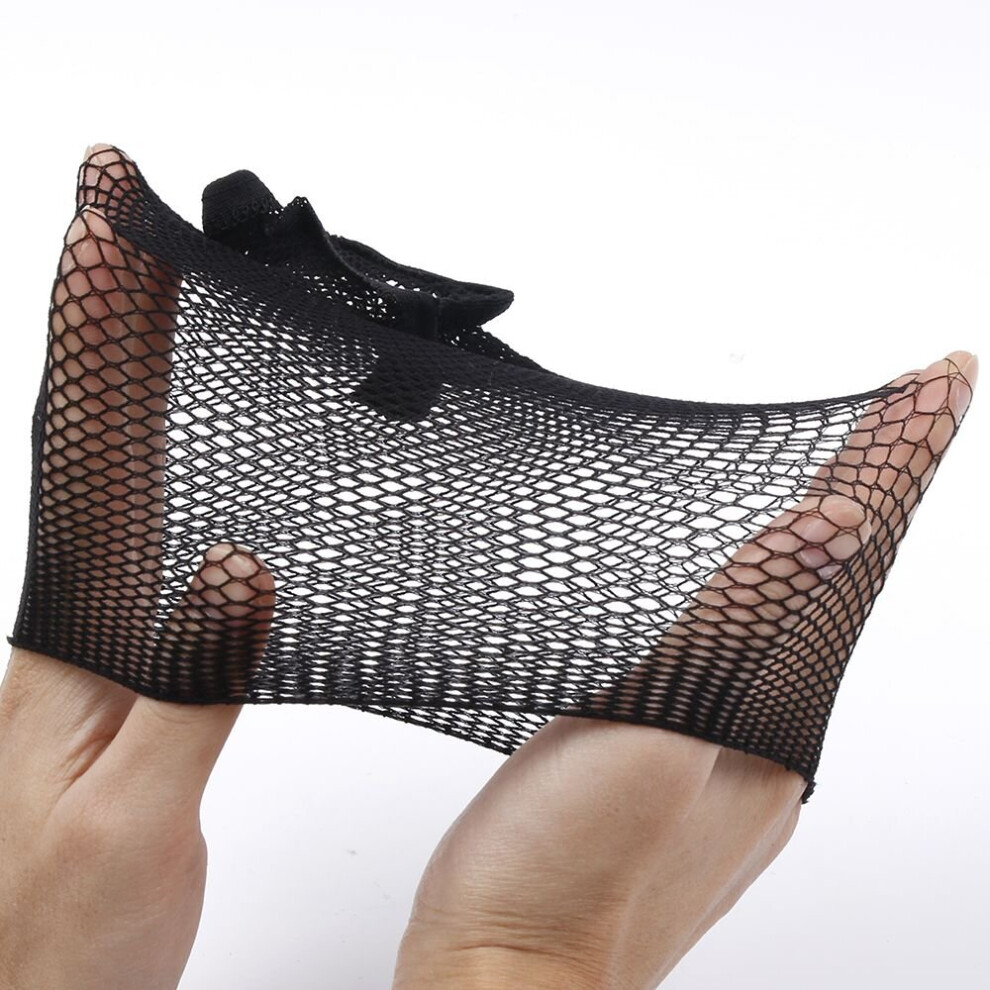 Unisex Black Women Hairnets Hair Style Hair Wigs Stocking Wig Liner Cap Nylon Stretch Weaving Mesh Net Fishnet Ladies Elastic Wig Caps