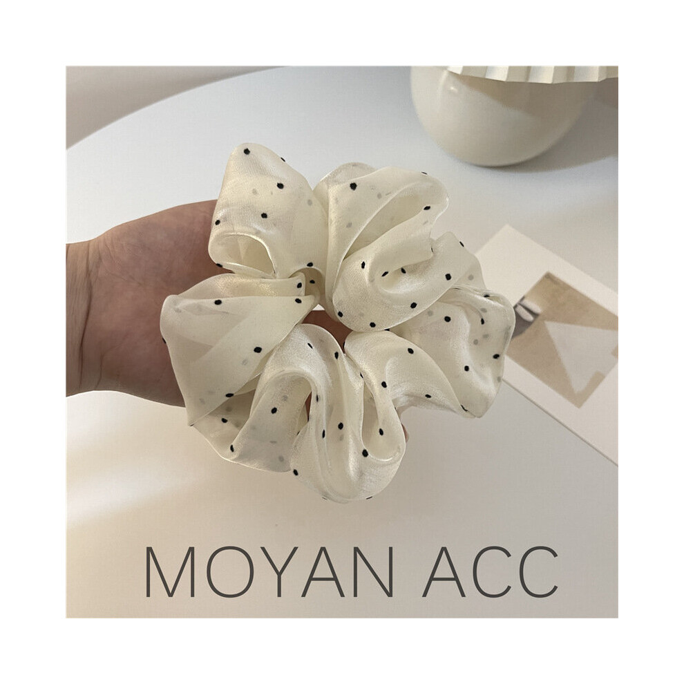 French gentle wave point large intestine hair ring female Sen Department temperament head rope net red tie ball scalp set-image-OPC-PBQNDQB-NEW