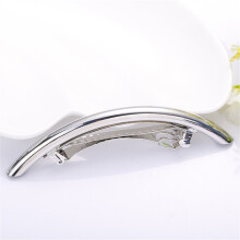 Arc Tube Big Hairpins for Women Girls Long Lady Metal Barrettes Silver Back Head Hairgrips Hair Accessories
