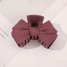 Large Boutique Resin Frosted Bow Candy Colors Geometry Hairpin Barrette for Women Girl Accessories Headwear