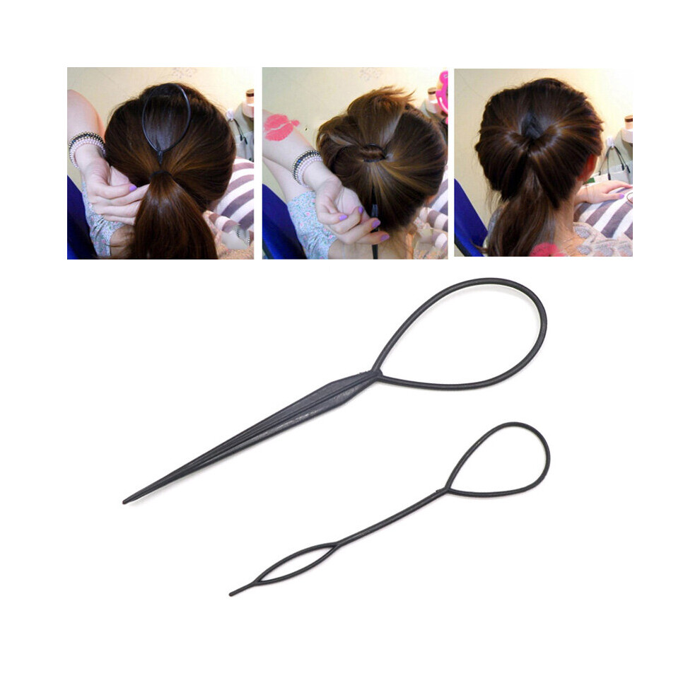 Hair Braid Maker Styling Tools Plastic Loop Styling Tools Magic Sponge Bun Maker Tools Hairpin DIY Hair Accesories