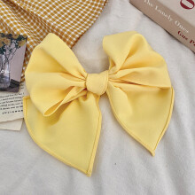 Temperament Bow Hair Accessories Satin Ribbon Hairpins Big Bow Spring clip Hairpins Women Girls Satin Hairpins decorate