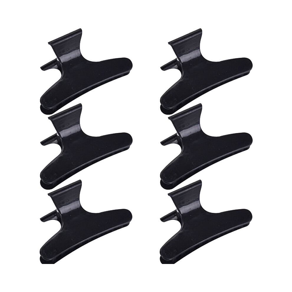 Unisex Multicoloured 6Pcs/Set Salon Hairdressing Hair Claw Butterfly Hairpin Clips Clamps Professional Barber Headdress Section Hair Styling Tools