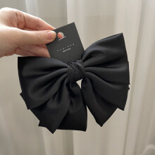 Bohemian Women Girls Silk Satin Big Bow Hair Pin Hair Barrette Decoration Hair Accessories