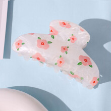 Sweet Cherry Blossoms Colorful Lily Daisy Flowers Hairpin for Women Girls Vacation Charm Head Accessories
