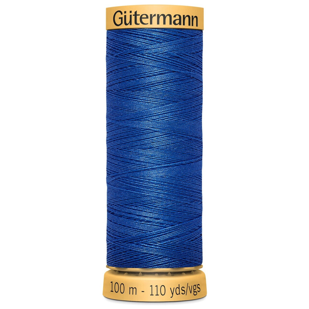 Gutermann Natural Cotton Thread 110yd-Royal Blue 103C-7000