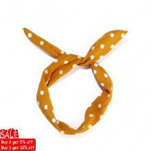 Flowers Rabbit Ears Knotted Wire Hair Bands Ribbon Hats Metal Wire Scarf Women Headband Girls Hair accessories