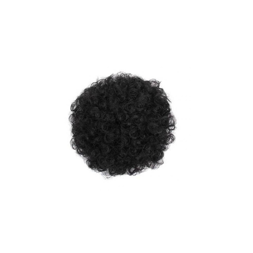 Women Short Curly Synthetic Afro Ponytail Big Hair Extension Full Wig Hairpiece High temperature silk wig hair ring Hair Accesso