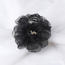 Organza Flower Big Hair Claws Clips Women Girls Spring Chiffon Barrette Hair Clamps Ponytail Holder Hair Accessories