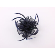 Woman Wedding Hair Accessories Mesh Linen Fascinator Hat Seed Bead Feather Fascinators Sinamay Hair Clip