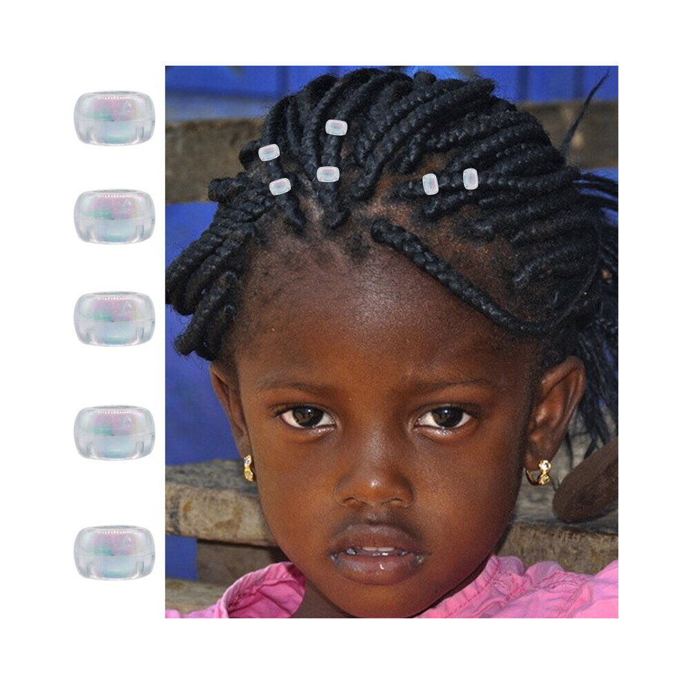 M7DD Mininature Dreadlocks Hair Ring Hair Dirty Braid Bead Clips African Style Adult