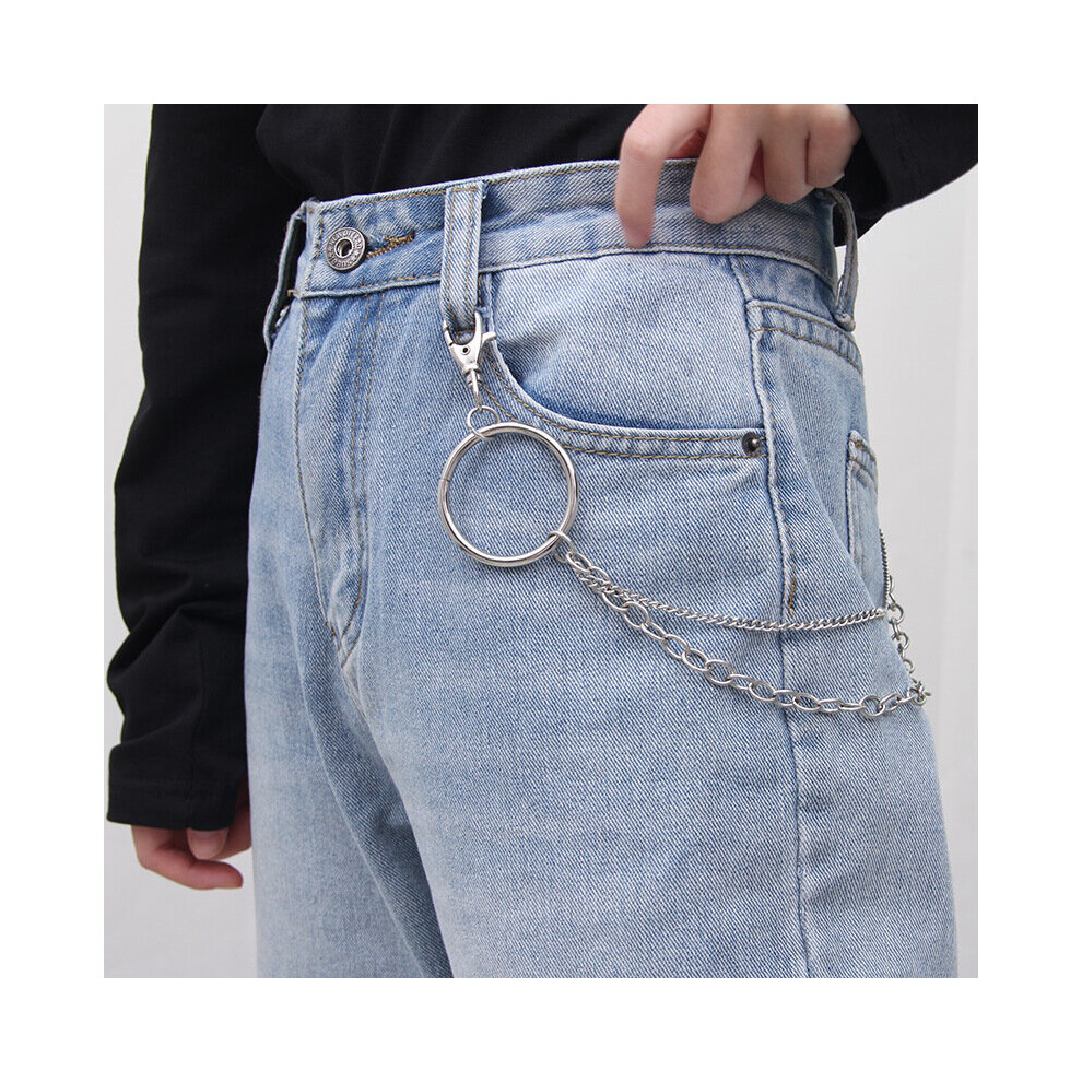 Women Punk Chain Belt Adjustable Single Eyelet Grommet Metal Buckle Leather Waistband For Jeans-image-OPC-PBQNVM9-NEW